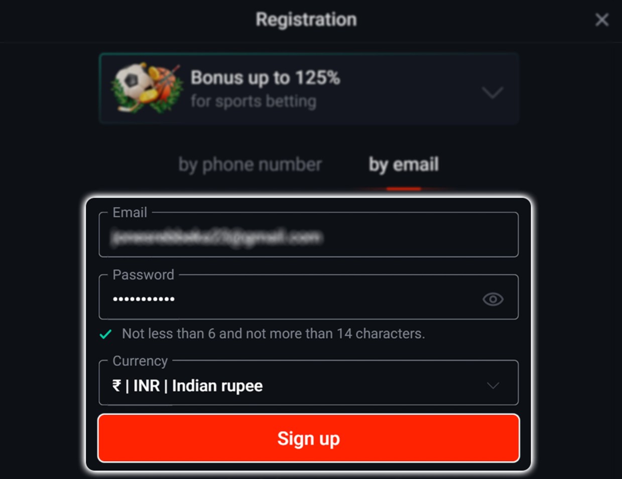 Pin Up registration